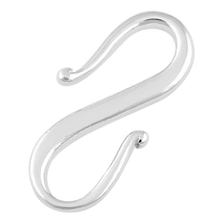5pcs 925 Sterling Silver S Hooks Clasps, Size Selections: 12mm/15mm