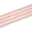 AAA Grade Natural Shell Pearl Round Beads, Freshwater Mother Of Pearl Nacre, Pink, 1 Strand/15 Inch, Size Selections: 4mm/6mm/8mm