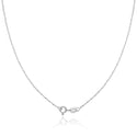 1pc 925 Sterling Silver Bead Link Chain Necklace, 1mm, Thin Small, Length Selections: 18 inch/20 inch/22 inch