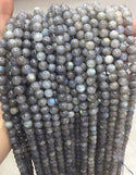 Natural Blue Flash Labradorite Gemstone Round Beads, 15 Inch/1 Strand, Size Selections: 4mm/6mm/8mm/10mm