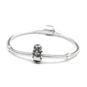 1pc Real Solid Sterling Silver Owl Charm Wisdom Bead, Compatible with Pandora All Other Charm Bracelets, EC396