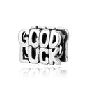 Solid 925 Sterling Silver Good Luck Charm Lucky Bead