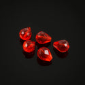 24pcs Adabele Austrian Faceted Teardrop Crystal Beads #5500, Light Siam Red, 8mm x 6mm, Hole ID 1mm, SST-806