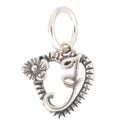 Solid Sterling Silver Letter J Initial Flower Heart Alphabet Name Charm, Compatible with Pandora...