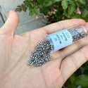 7.5g Miyuki Delica 11/0 Seed Beads, Opaque Nickel-Pated DB21