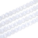 Natural White Selenite Crystal Gemstone Round Beads, 15 Inch/1 Strand, Size Selections: 6mm/8mm/10mm
