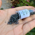30g Miyuki Delica 11/0 Seed Beads Opaque Silk Satin Dyed Rustic Grey DB1818