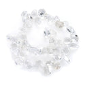 Natural White Quartz Clear Crystal Gemstone Petal Keishi Beads, Irregular, 10mm-20mm, Hole ID 1mm, 1 Strand/15 Inch, GZ6-20