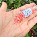 7.5g Miyuki Delica 11/0 Seed Beads, Opaque Dyed Luster Salmon DB235