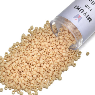 30g Miyuki Delica 11/0 Seed Beads, Opaque Matte Pear DB1581
