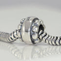 1pc Solid 925 Sterling Silver Bravery Energy Bead Charm, Compatible with Pandora All Other Charm Bracelet, EC140