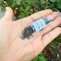 30g Miyuki Delica 11/0 Seed Beads, Opaque Metallic Iris Steel DB26