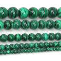 Synthetic Green Malachite Gemstone Round Beads, 1 Strand/15 Inch, Size Selections: 4mm/6mm/8mm/10mm