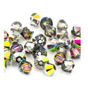 50pcs Preciosa Faceted Bicone Crystal Beads, Crystal Vitrail Medium, 6mm, Hole ID 1mm, Pre-B650