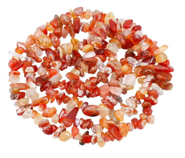 Natural Red Agate Gemstones Chip Beads, Free Form, 5mm-8mm, Hole ID 1mm, 1 Strand/31 Inch, GZ1-34