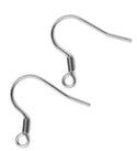 100pcs 316 Stainless Steel 20mm Fish Earring Hooks – 0.7mm Wire