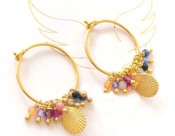 20pcs Tarnish Resistant Round Hoop Earring Findings, 18K Yellow Gold Plated Brass, 0.7mm/21 Gauge, Size Selections: 20/30/40/40/50mm