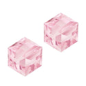 24pcs Adabele Austrian Faceted Cube Crystal Beads #5601, Rosaline Pink, Size Selections: 4mm/6mm/8mm