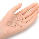 100pcs Earring Hooks Kidney Ear Wire, Antique Bronze Plated Brass, Size Selections: 18mm/25mm/30mm/36mm/43mm/47mm
