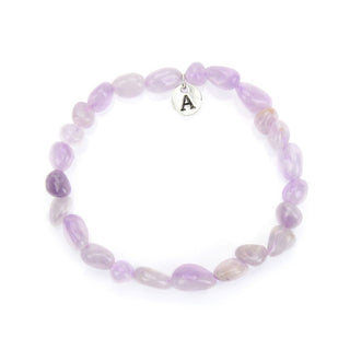 1 Strand Stretch Natural Purple Lavender Jade Free Form Gemstone Bracelet, 5-8mm Small Beads, Length Selections: 7 inch/7.5 inch
