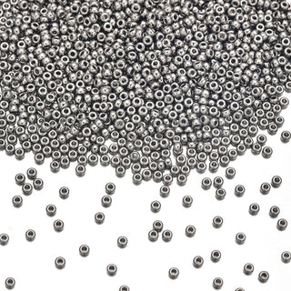 25g Miyuki Rocaille 11/0 Round Seed Beads Opaque Nickel-plated RR-190
