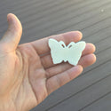 1pc Beautiful Butterfly Transformation Hand Carved White Buffalo Bone Drop Pendant, Symbol of Strength Prosperity Pendant, with Sterling Silver Bail, 1.78 Inch, BP-22