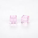 24pcs Adabele Austrian Faceted Cube Crystal Beads #5601, Rosaline Pink, Size Selections: 4mm/6mm/8mm