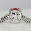 1pc Solid 925 Sterling Silver Halloween Angel Bead Charm, Compatible with Pandora All Other Charm Bracelet, EC62