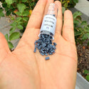 10g Miyuki Half Tila Seed Beads 5x2.3mm, Matte Gunmetal Blue (HTL-2001)