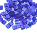 10g Miyuki Full Tila Square Seed Beads 5x5mm, Transparent Blueberry (TL-151)