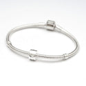 1pc 925 Sterling Silver Clip Lock Charm Holder Bead Stopper, Compatible with Pandora All Other 3mm Charm Bracelet, EC112
