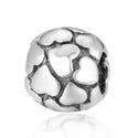 Real 925 Sterling Silver Sea Of Hearts Love Bead Charm