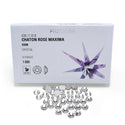 10pcs Genuine Preciosa MAXIMA Chaton Rose Round Flat Back Crystal Rhinestone, Foil Back, Crystal Clear, SS40, 8.14-8.67mm, Prm-S401
