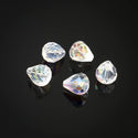 24pcs Adabele Austrian Faceted Teardrop Crystal Beads #5500, Clear AB, 12mm x 10mm, Hole ID 1.2mm, SST-1202