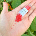 30g Miyuki Delica 11/0 Seed Beads, Opaque Dark Red DB723