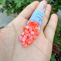 10g Miyuki Full Tila Square Seed Beads 5x5mm, Matte Rainbow Orange (TL-406FR)