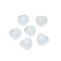 4pcs Natural White Quartz Clear Heart-shaped Gemstone, 20mm Heart Loose Cut Stones, G3P-H2