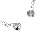 1pc 925 Sterling Silver Round Ball Magnetic Clasp, Tarnish Resistant Rhodium Plated, 8mm, SS55-3