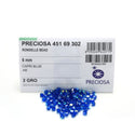 50pcs Preciosa Faceted Bicone Crystal Beads, Cabri Blue AB, 6mm, Hole ID 1mm, Pre-B664