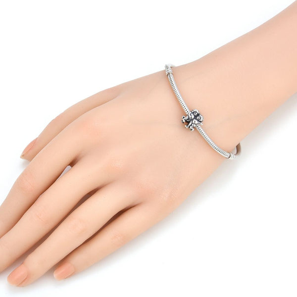 1pc 925 Sterling Silver Gemini Zodiac Sign Bead Charm, Compatible with Pandora All Other Charm Bracelets, EC5-B5
