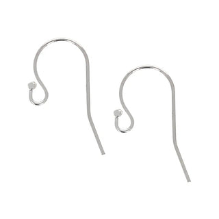 100pcs 316 Stainless Steel 23mm Ball End Fish Earring Hooks – 0.7mm Wire