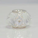 Solid 925 Sterling Silver April Birthstone Bead Crystal Clear