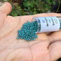 7.5g Miyuki Delica 11/0 Seed Beads, Duracoat Opaque Dyed Eucalyptus DB2131