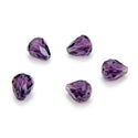 24pcs Adabele Austrian Faceted Teardrop Crystal Beads #5500, Purple Velvet, 12mm x 10mm, Hole ID 1.2mm, SST-1227