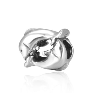 925 Sterling Silver Dancing Dolphin Charm Bead, Compatible with Pandora All Other Charm Bracelets
