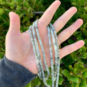 Natural Grey Labradorite Gemstone Heishi Tube Rondelle Beads, 4x2mm/Small, Hole ID 0.9mm, 14.5 Inch/1 Strand, GH-C4