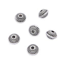 200pcs Small Saucer Rondelle Beads, Antique Silver, 6.8mm, Hole 1.8mm, MC-S5