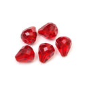 24pcs Adabele Austrian Faceted Teardrop Crystal Beads #5500, Siam Red, 12mm x 10mm, Hole ID 1.2mm, SST-1205