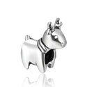 Solid 925 Sterling Silver Sacred Deer Charm Bead, Compatible with Pandora All Other Charm Bracelets