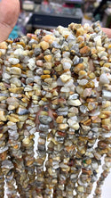 Natural Crazy Lace Agate Gemstones Chip Beads, Free Form, 5mm-8mm, Hole ID 1mm, 1 Strand/31 Inch, GZ1-21